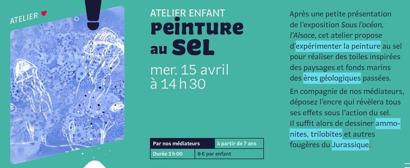 Atelier enfant : Peinture au sel