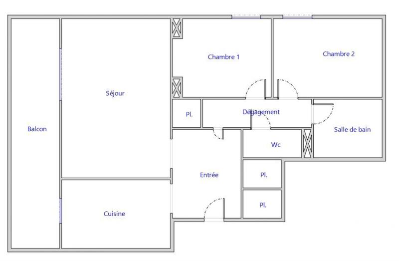 Appartement - 68 m² - 3 pièces