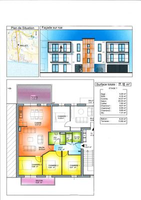 Appartement - 77 m² - 4 pièces