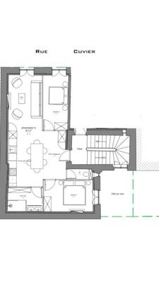 Appartement - 62 m² - 3 pièces