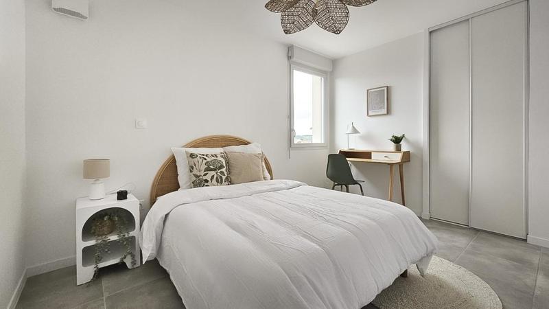 Chambre - 9 m² - 1 pièce