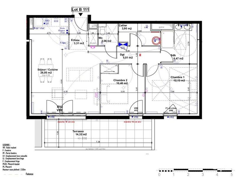 Appartement - 70 m² - 3 pièces