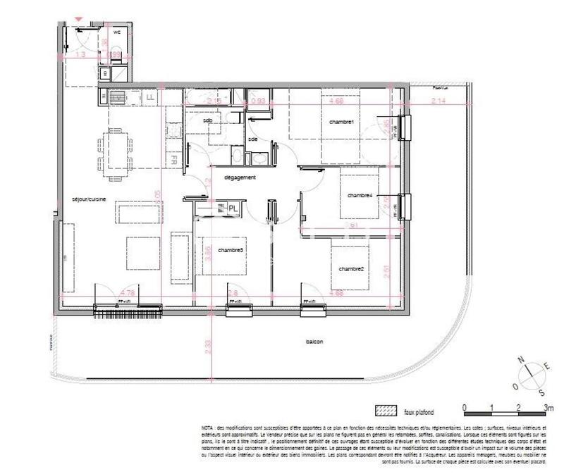 Appartement - 101 m² - 5 pièces