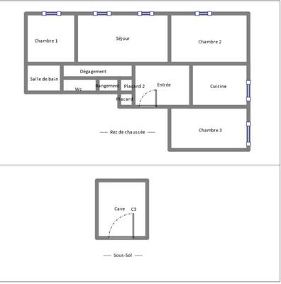 Appartement - 81 m² - 4 pièces