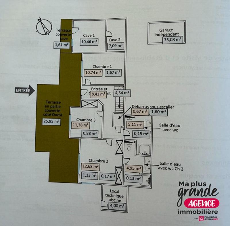 Maison - 105 m² - 4 pièces