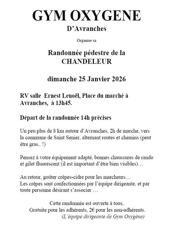 Randonnée pédestre de la Chandeleur