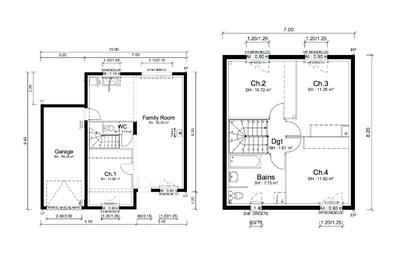 Maison - 91 m² - 5 pièces