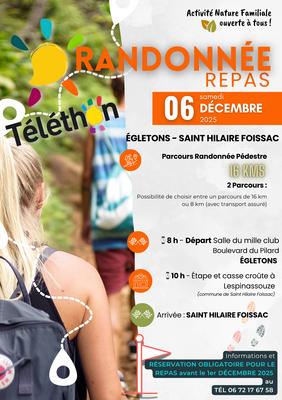 Téléthon : randonnée + repas