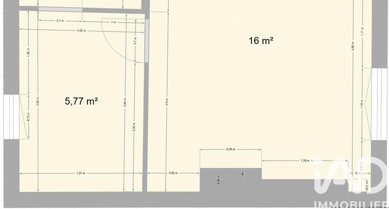 Appartement - 25 m² - 2 pièces