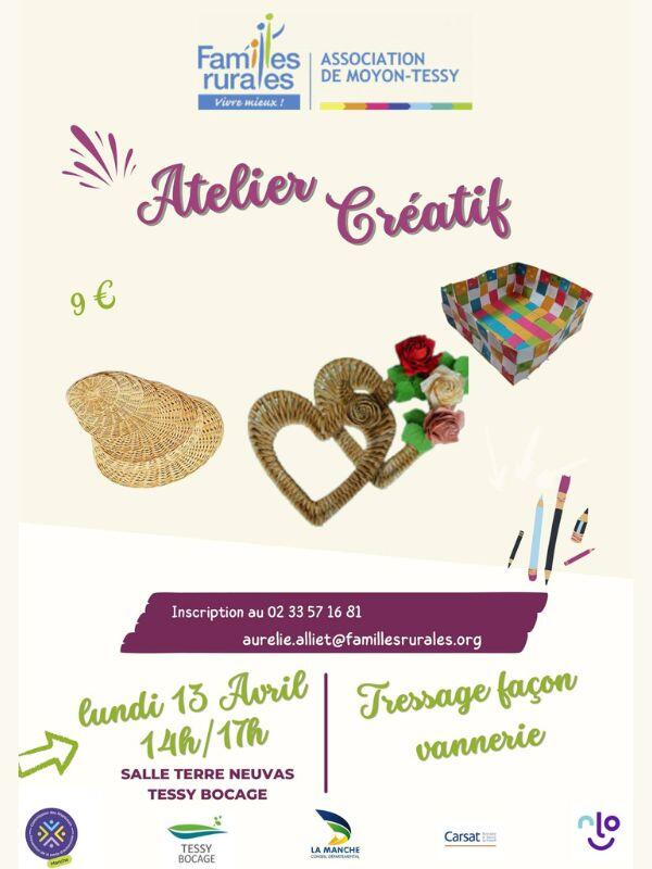 Atelier tressage façon vannerie