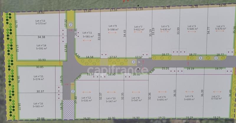 Terrain constructible - 710 m²