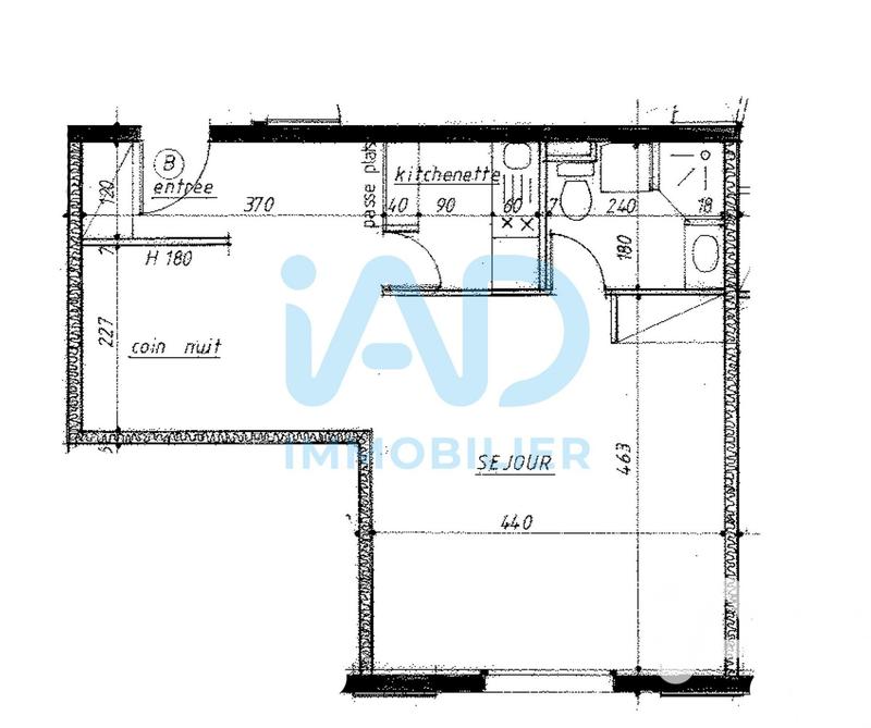 Appartement - 40 m² - 1 pièce