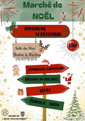 Marché de Noël de Moulins la Marche