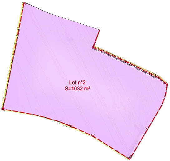 Terrain - 1 032 m²