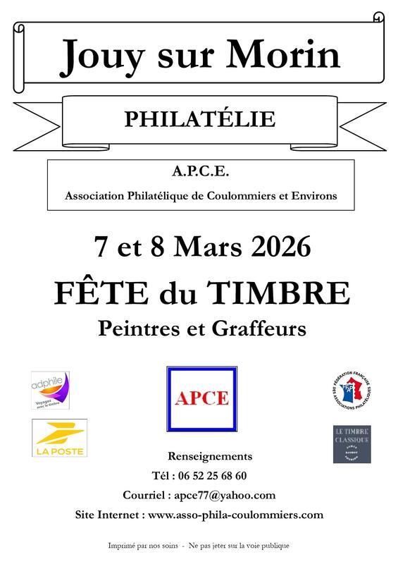 Fête du timbre - samedi 7 et dimanche 8 mars 2026