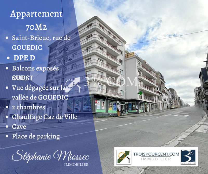 Appartement - 69 m² - 3 pièces