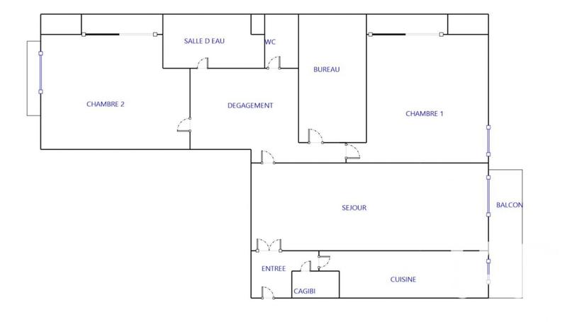 Appartement - 82 m² - 4 pièces