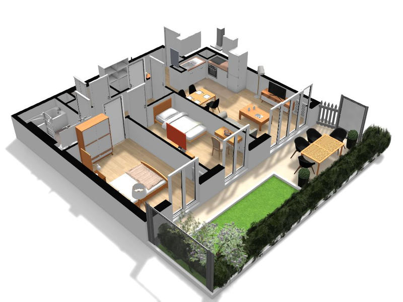 Appartement - 61 m² - 3 pièces