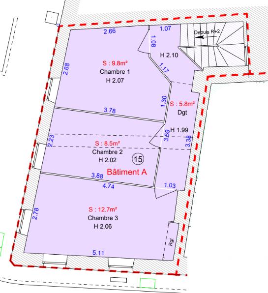Appartement - 74 m² - 3 pièces