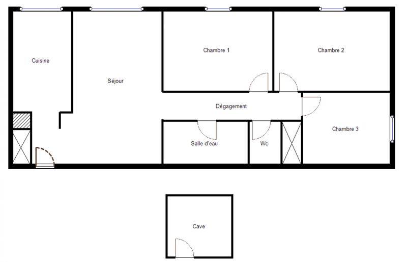 Appartement - 66 m² - 4 pièces