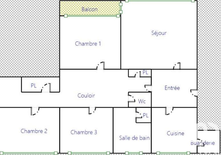 Appartement - 90 m² - 4 pièces