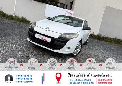Renault Mégane 3 Coupé 1.6 16v 110Cv White Color édition Emotion Bv6 Crit'Air 1* 117000km*Ct Révision Kit Distribution Entretien Complet*Véhicule Sous Garantie*100 Points de Contrôles*CarteGrise Moitié prix (Véhicule plus 10 ans)*Sièges chauffant*Régulate