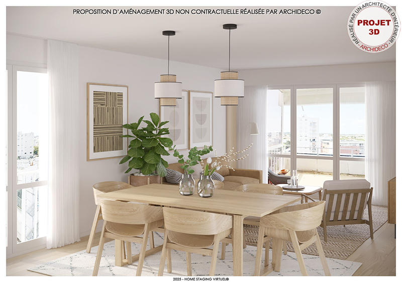 Appartement - 90 m² - 4 pièces