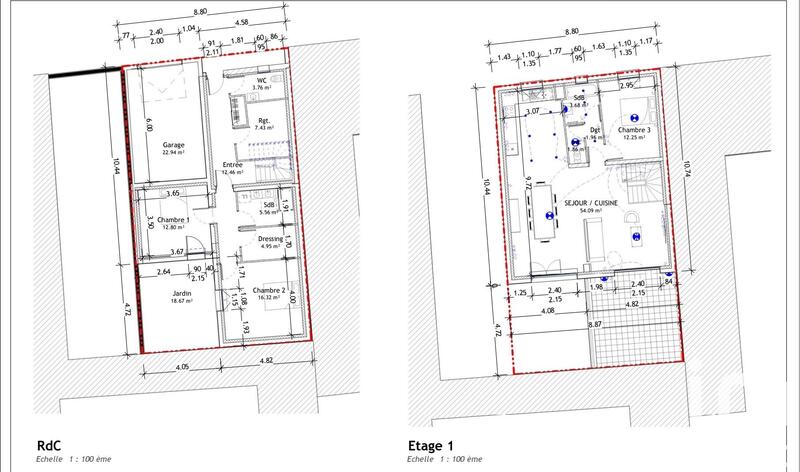 Maison de ville - 137 m² - 5 pièces