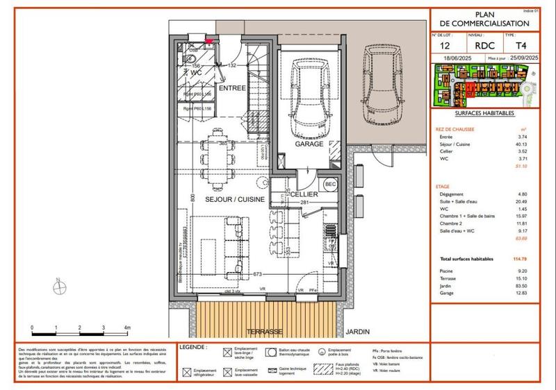 Maison - 114 m² - 5 pièces