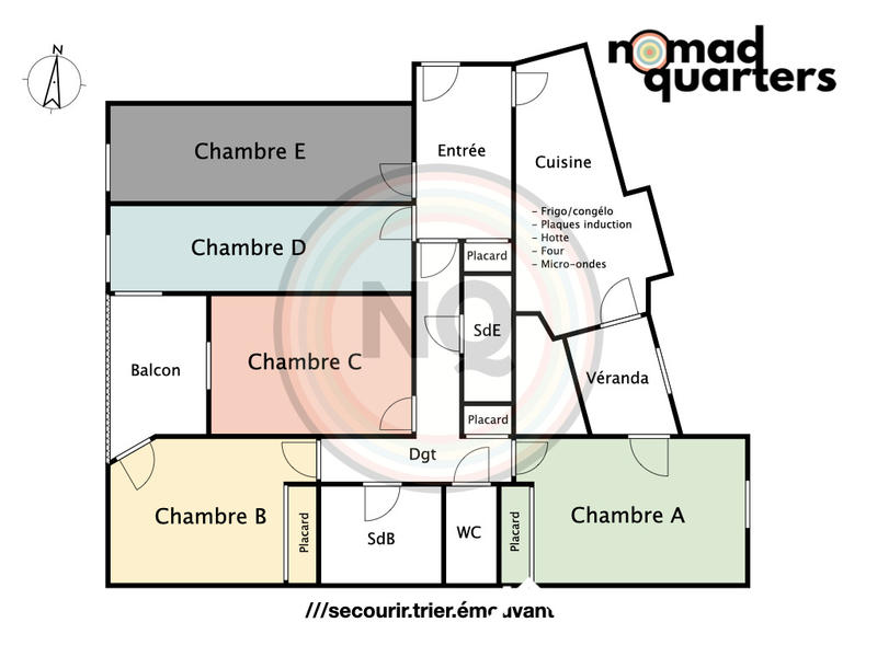 Chambre - 10 m² - 1 pièce