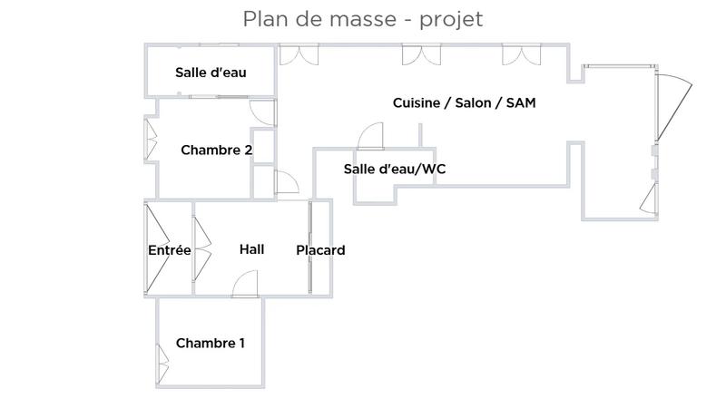 Appartement - 77 m² - 3 pièces