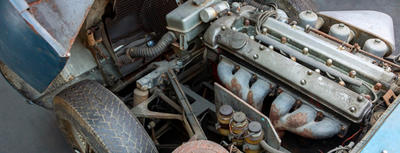 Jaguar E-Type Xke Series I Flat Floor Roadster With a Louvered Bonnet