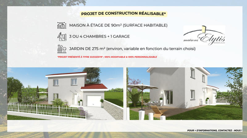 Terrain constructible - 375 m²