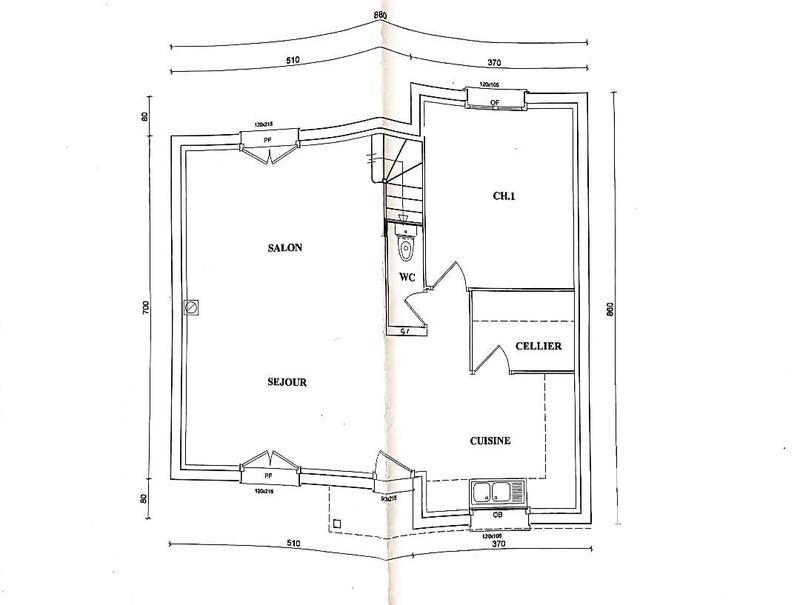 Maison - 95 m² - 5 pièces