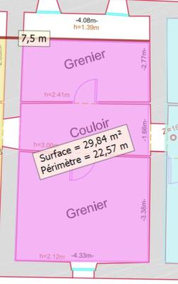Appartement - 30 m² - 2 pièces