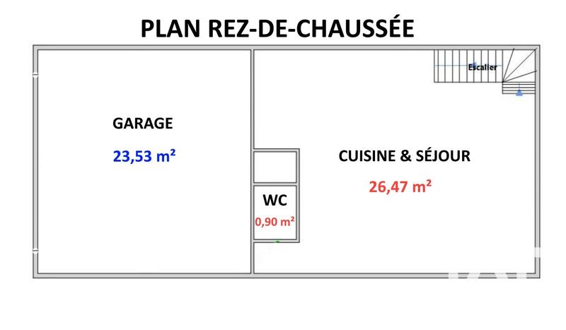 Maison - 73 m² - 3 pièces