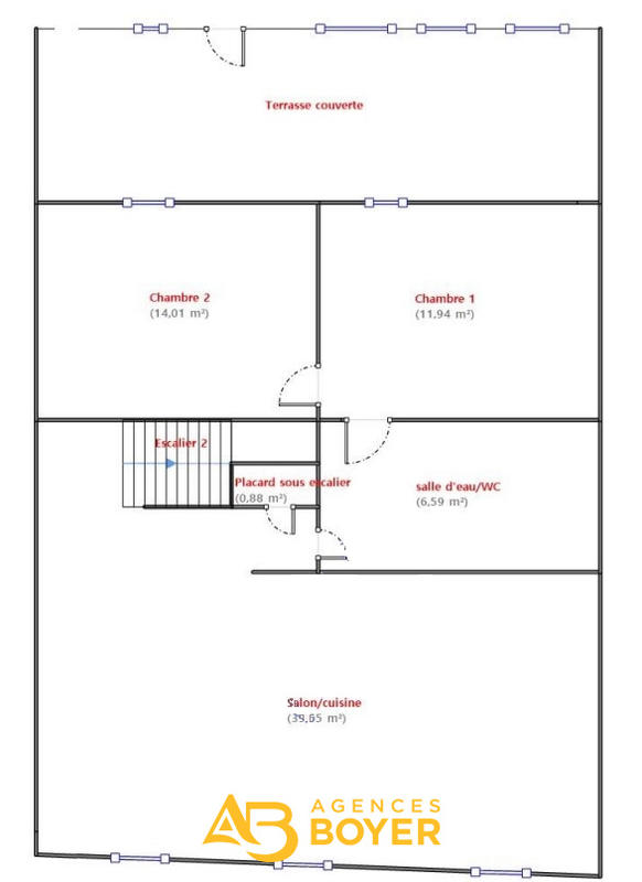 Appartement - 128 m² - 6 pièces