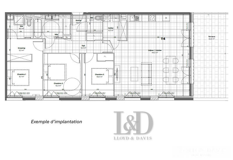 Appartement - 85 m² - 4 pièces