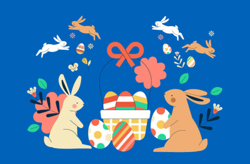 Chasse aux œufs à la patinoire