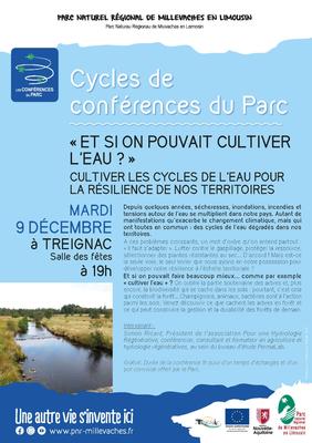 Cycles de conférences du Parc | et si on pouvait cultiver l'eau ? par Simon Ricard