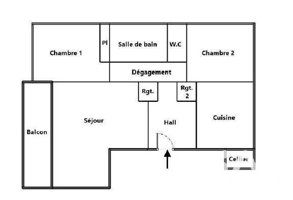 Appartement - 84 m² - 3 pièces