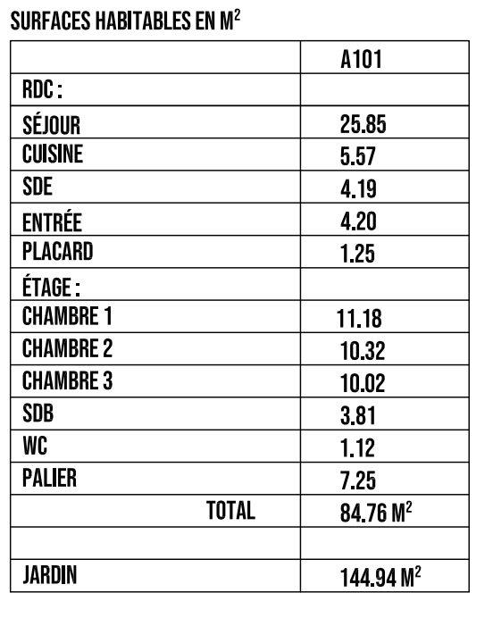 Maison traditionnelle - 85 m² - 4 pièces