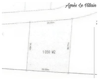 Terrain constructible - 1 059 m²