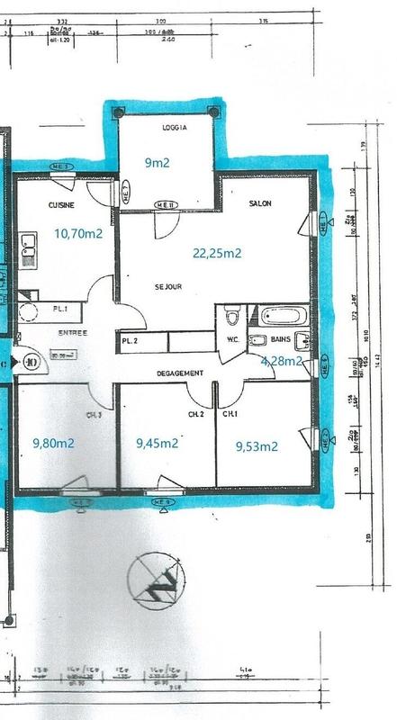 Appartement - 81 m² - 4 pièces