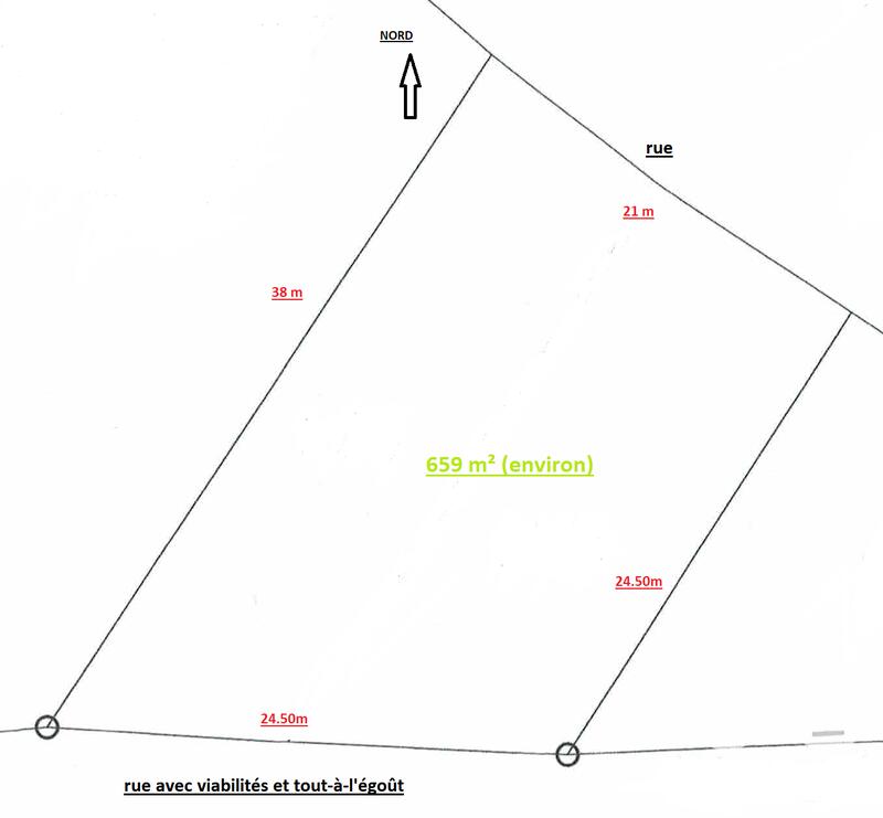 Terrain - 659 m²