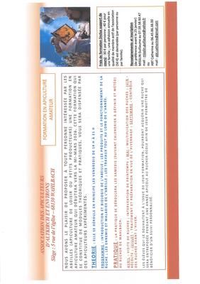 Formation en apiculture amateur