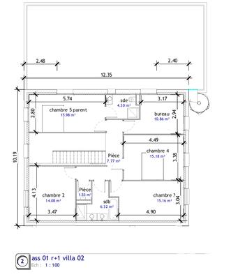 Maison - 200 m² - 7 pièces