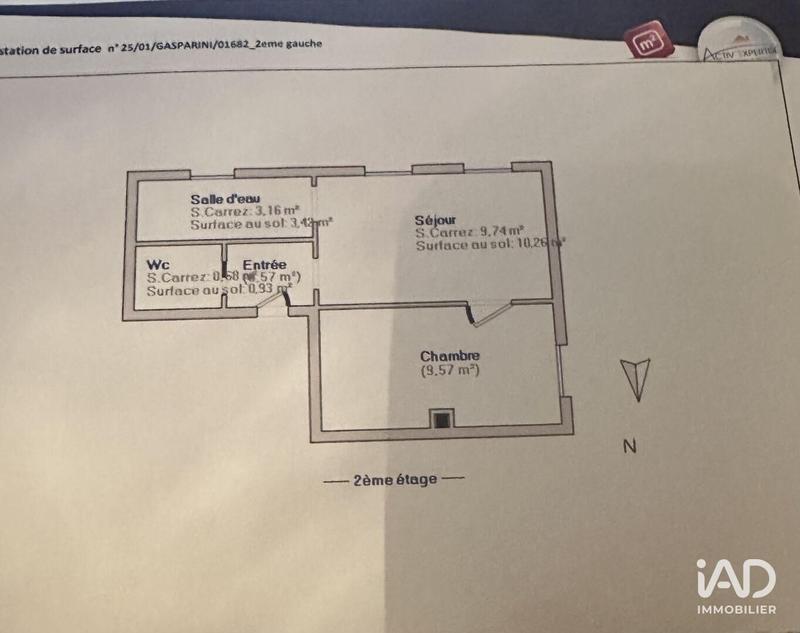 Appartement - 24 m² - 2 pièces