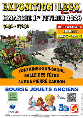 Exposition lego et bourse d'échanges jouets anciens