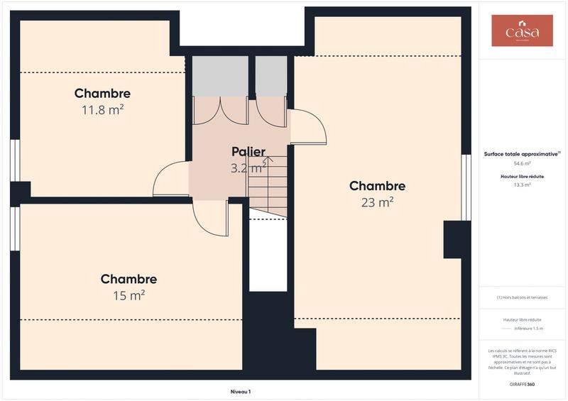 Maison traditionnelle - 97 m² - 6 pièces
